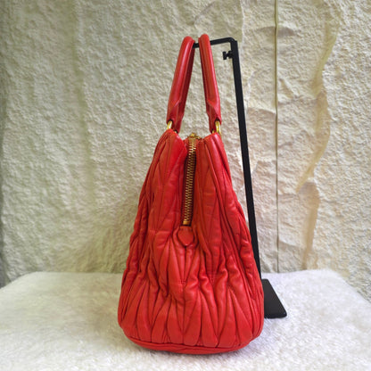 PRADA プリーツトートバッグ【中古】