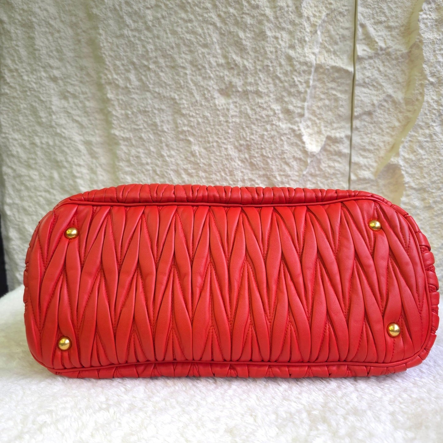 PRADA プリーツトートバッグ【中古】