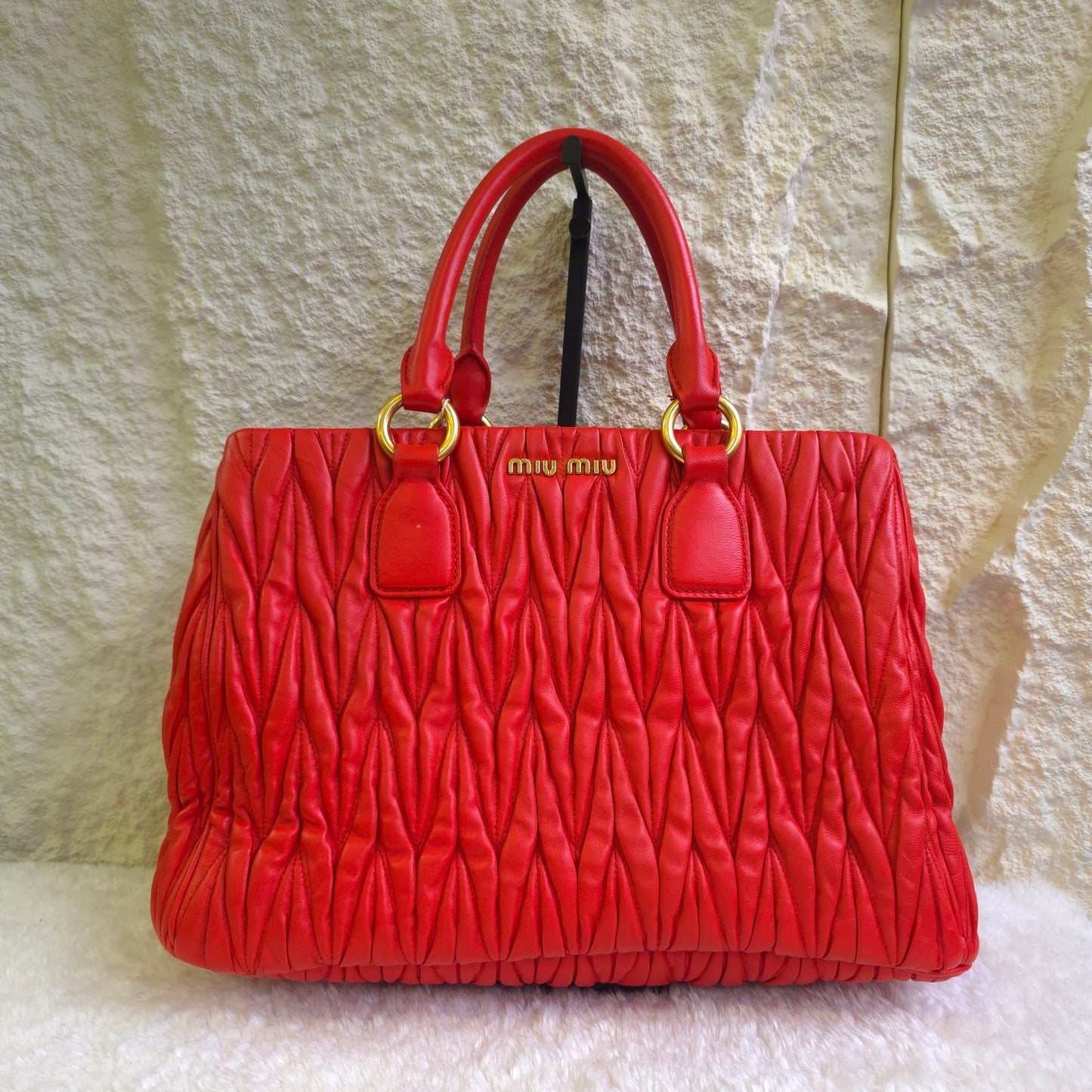 PRADA プリーツトートバッグ【中古】