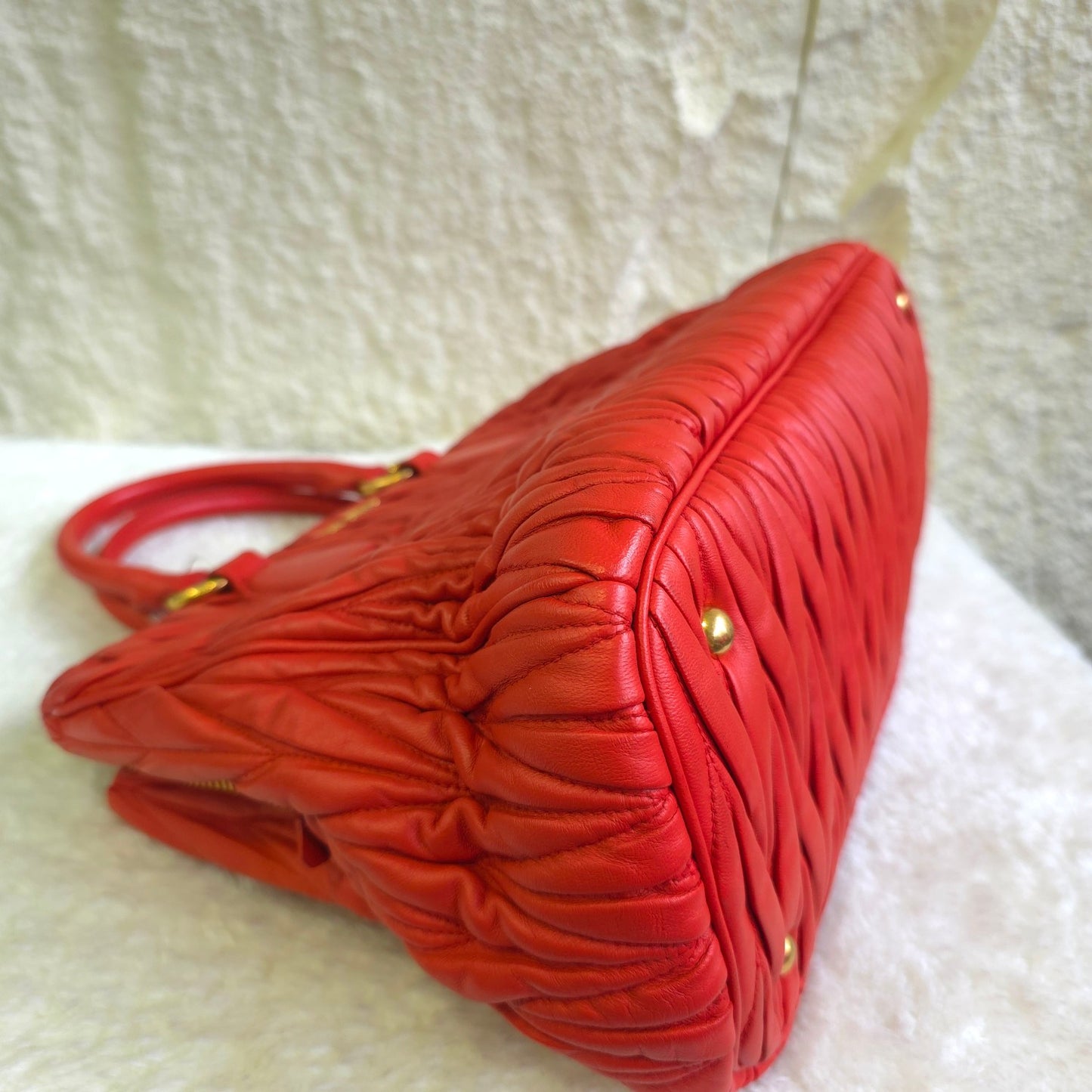 PRADA プリーツトートバッグ【中古】
