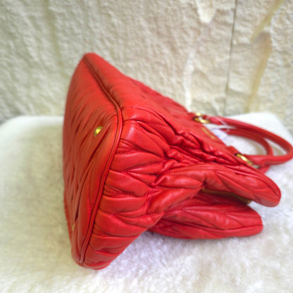PRADA プリーツトートバッグ【中古】