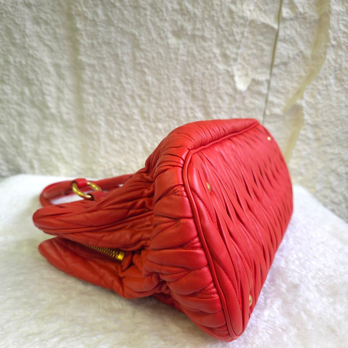 PRADA プリーツトートバッグ【中古】