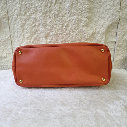 PRADA Orange Saffiano Lux Tote Bag (Galleria / Saffiano Leather) [Pre-Owned]