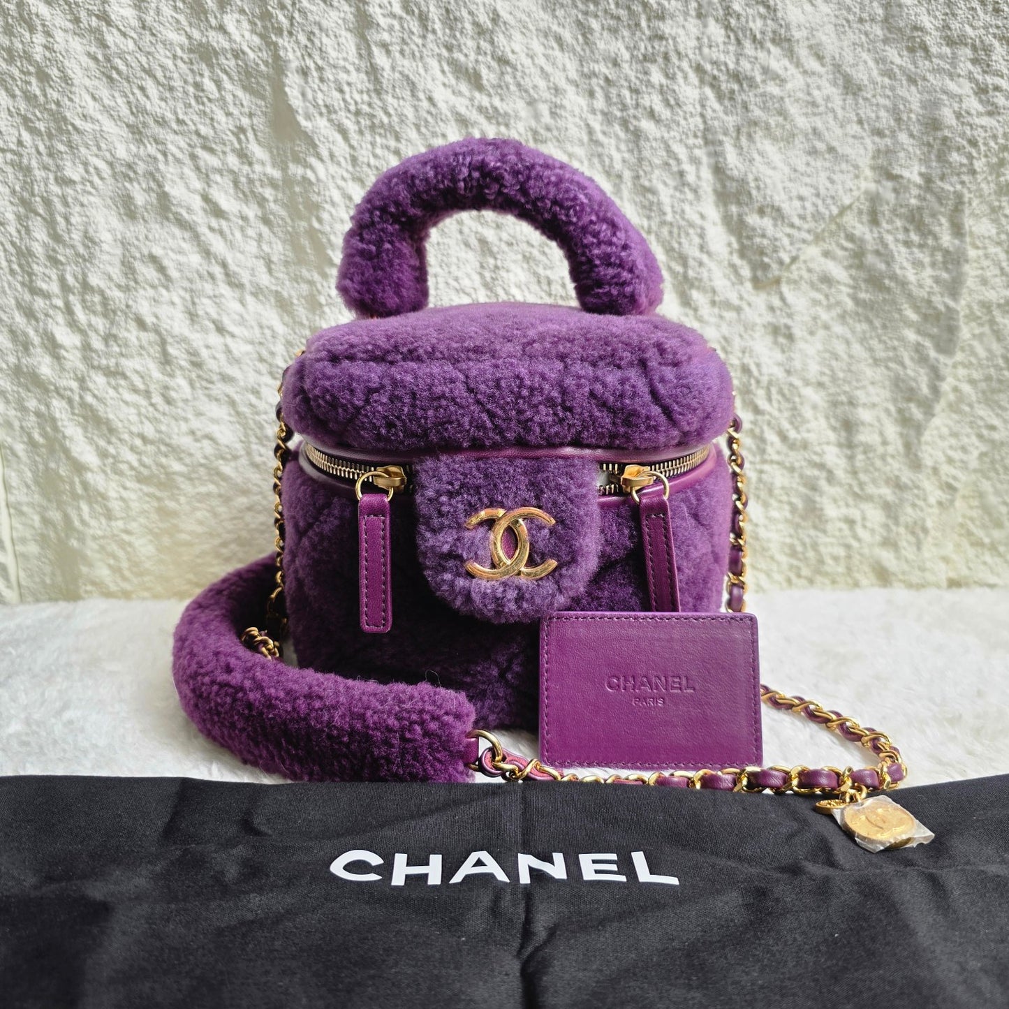 CHANEL Plush Makeup Bag [Pre-Owned]