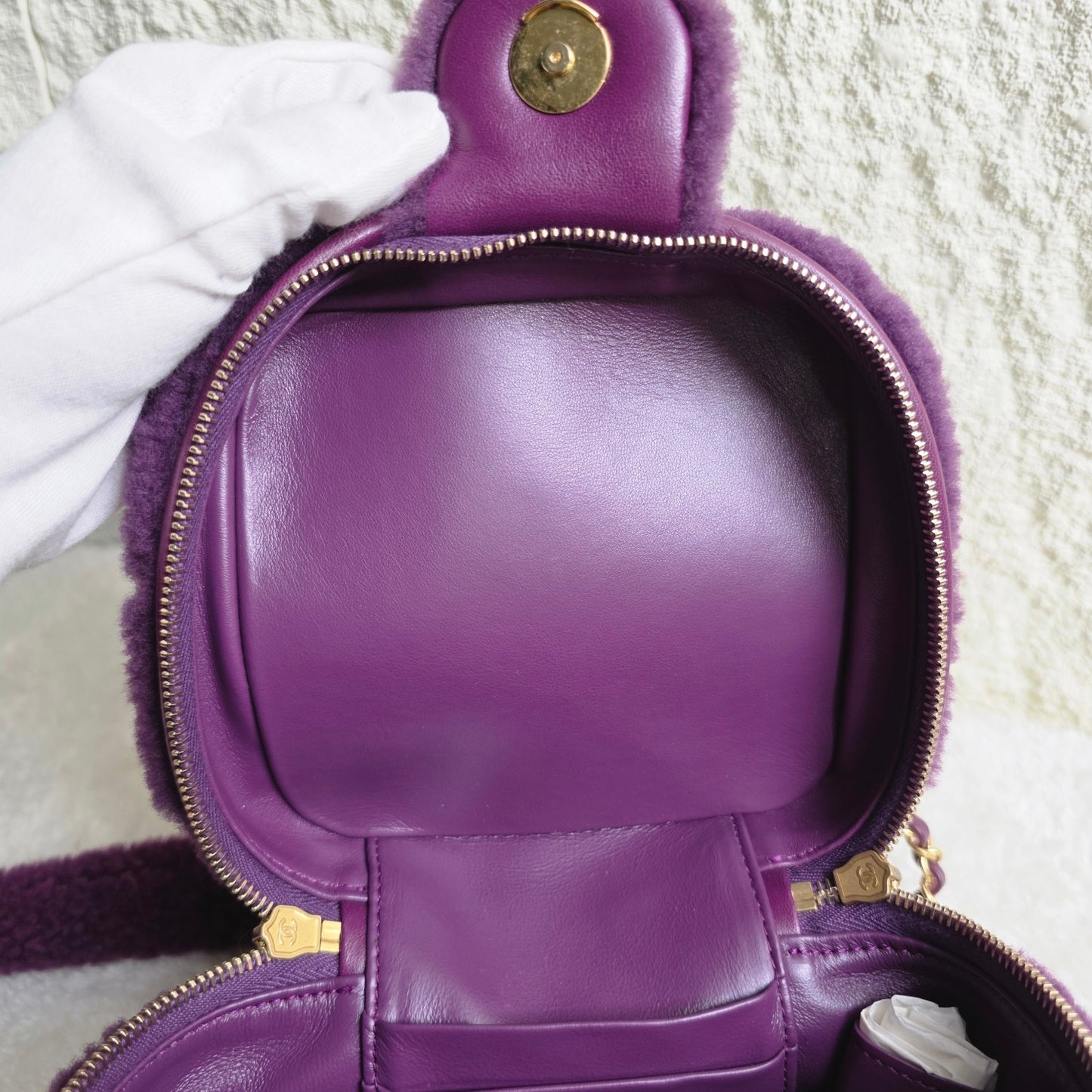 CHANEL Plush Makeup Bag [Pre-Owned]