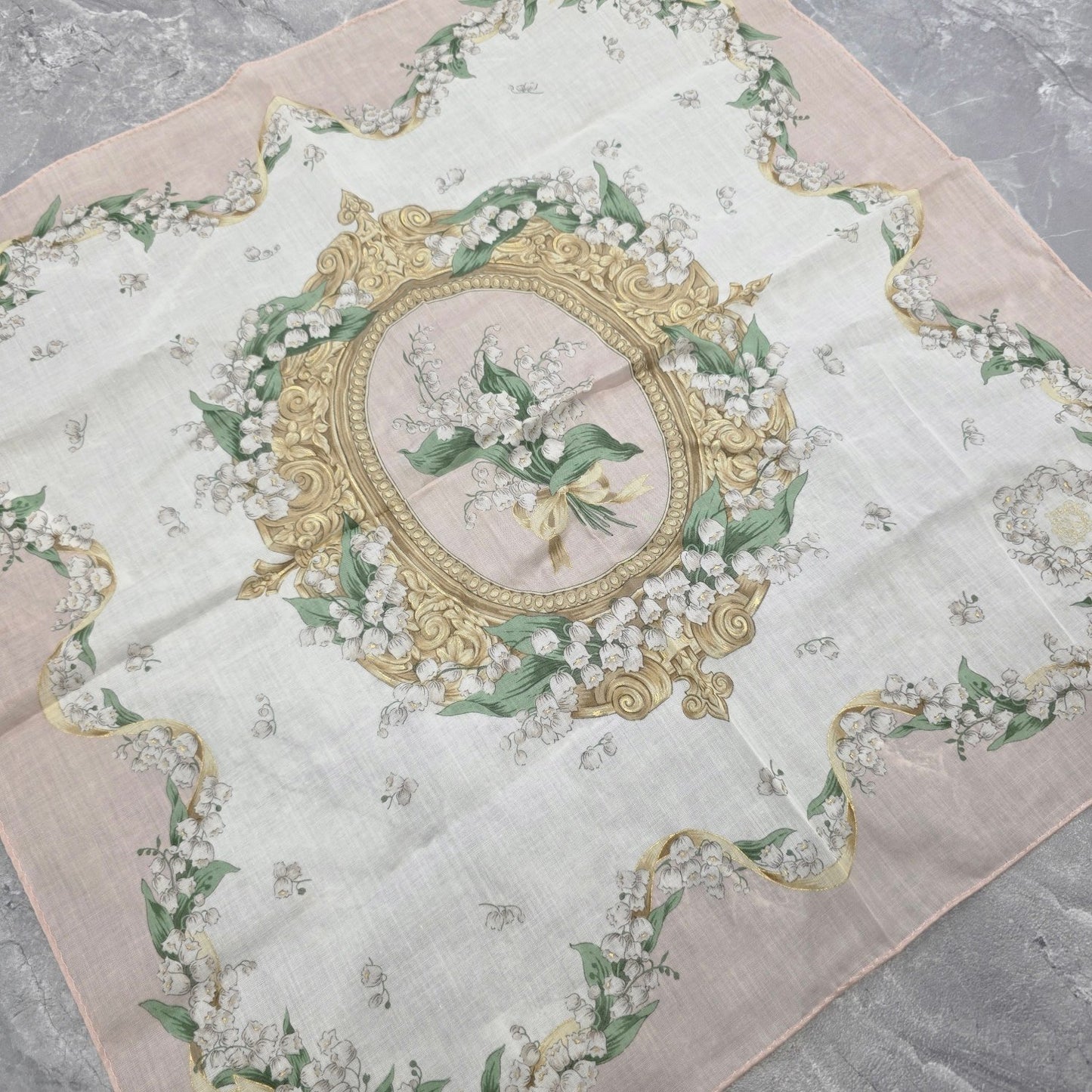 Dior Lily of the Valley Silk Scarf [Pre-Owned]