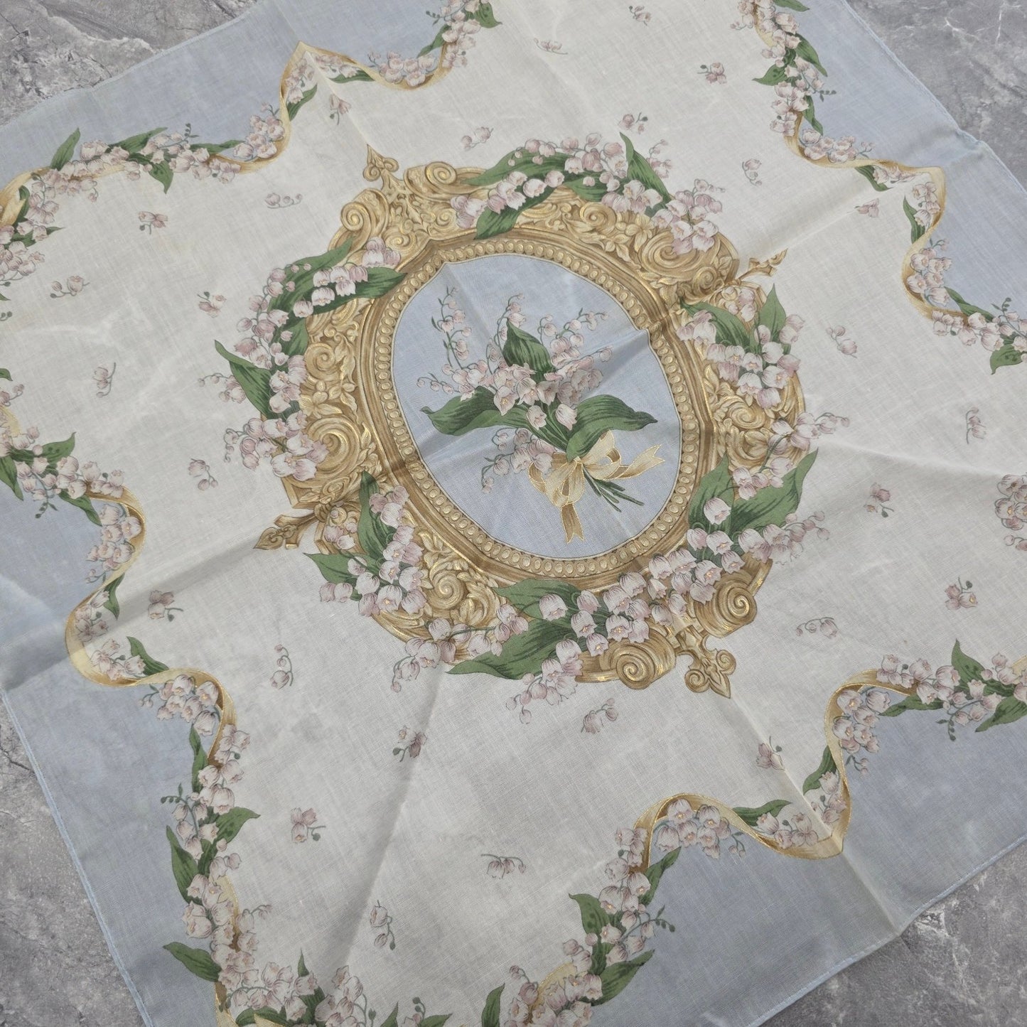 Dior Lily of the Valley Silk Scarf [Pre-Owned]