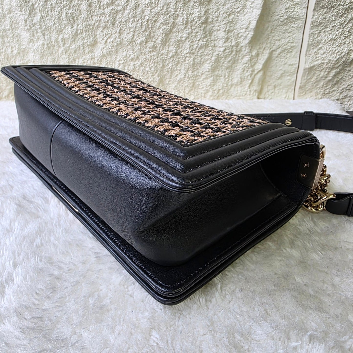 CHANEL Handwoven Grass-Look Leboy Bag [Pre-Owned]