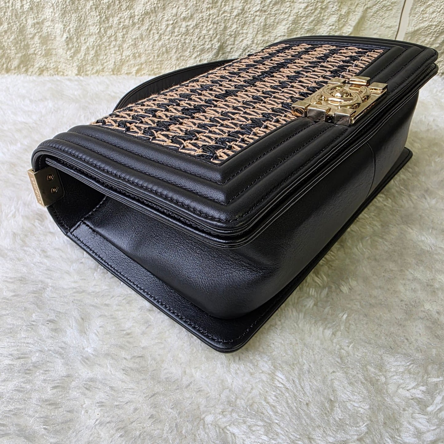 CHANEL Handwoven Grass-Look Leboy Bag [Pre-Owned]
