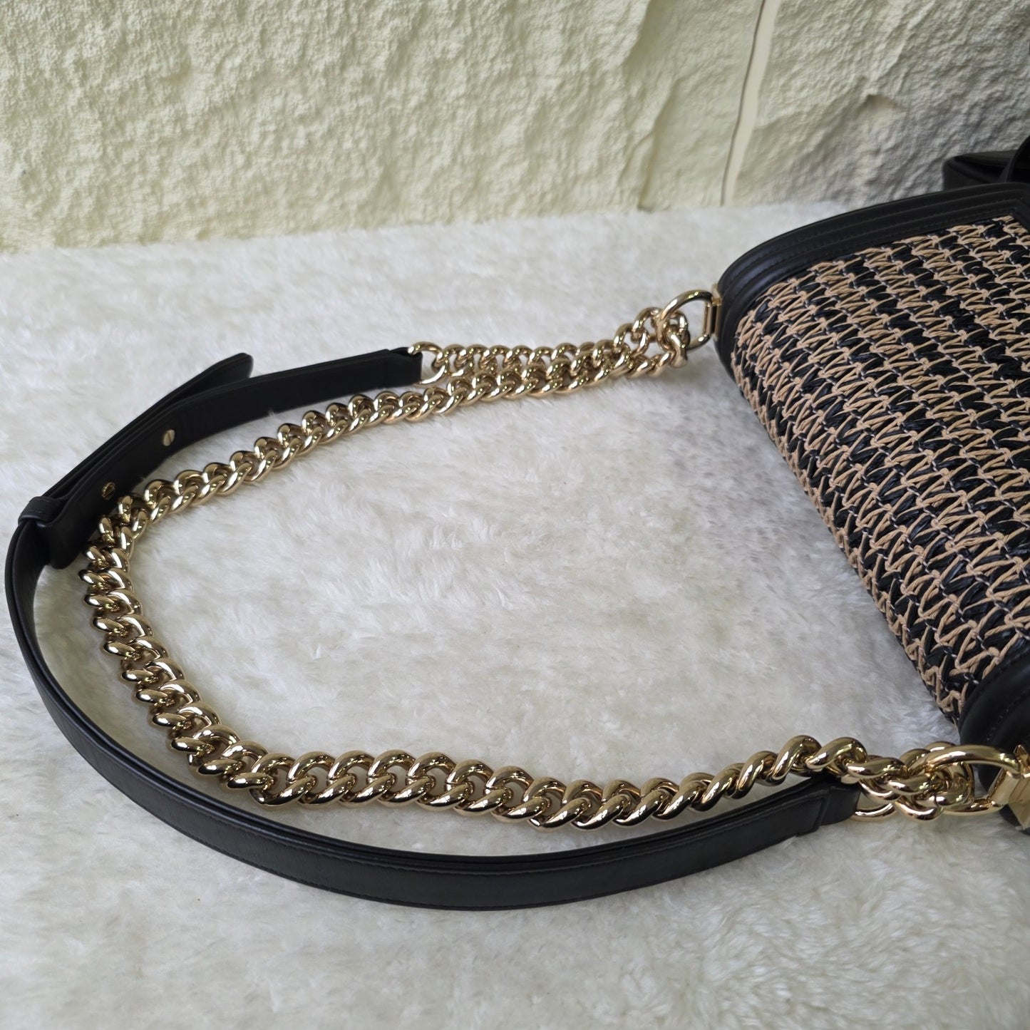CHANEL Handwoven Grass-Look Leboy Bag [Pre-Owned]