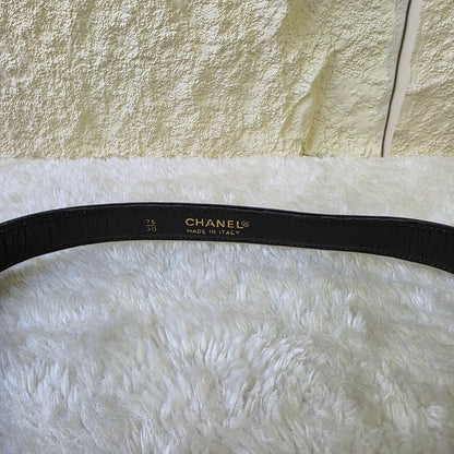 CHANEL Black & Gold Quilted Waist Bag [Pre-Owned]