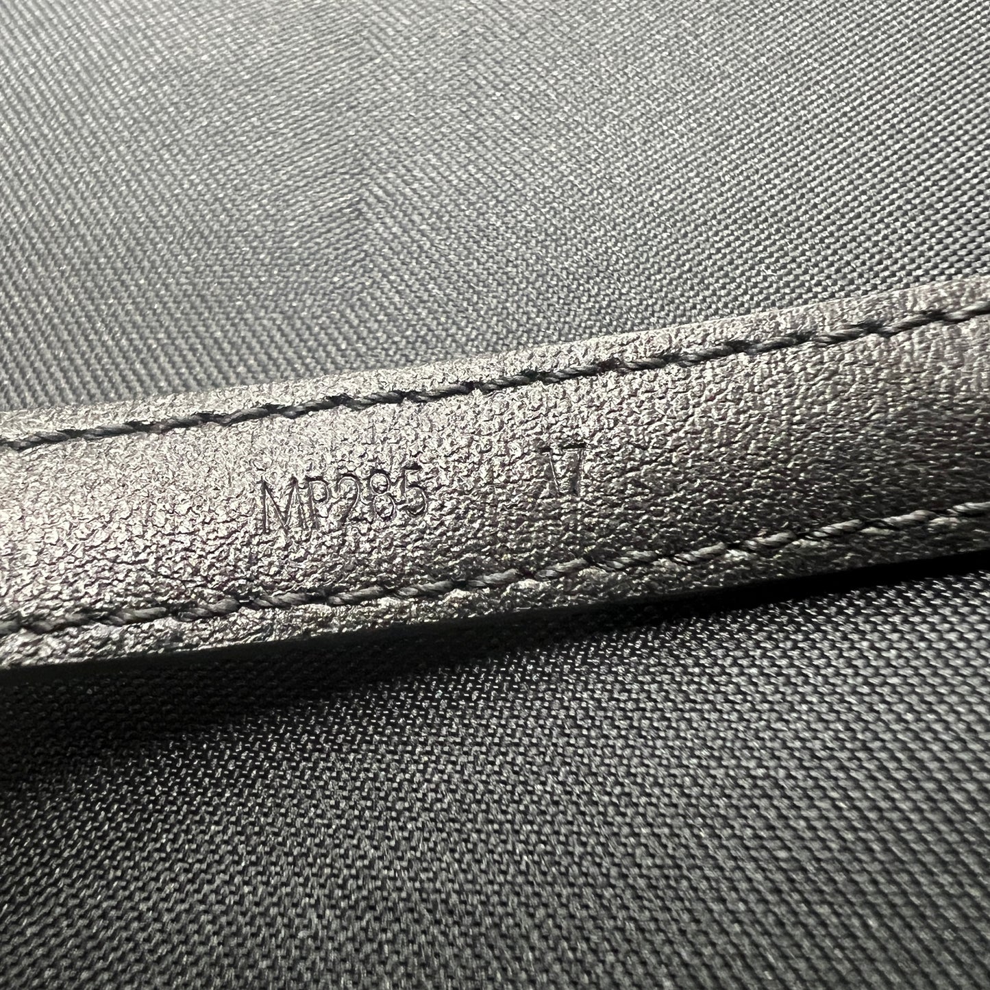 LV Black Tricolor Leather Bracelet [Pre-Owned]